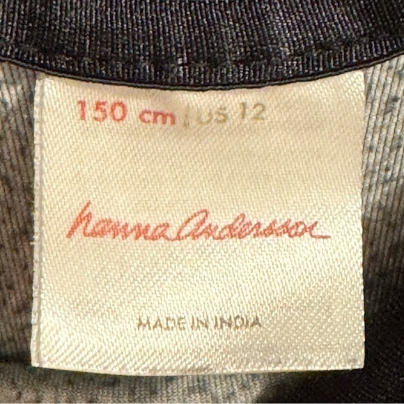 Girls Hanna Anderson Velvet Dot dress in size 12 - Picture 8 of 8